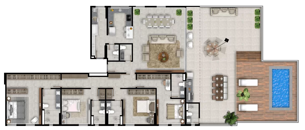 LUX Penthouse 333m² - Ligue 61 99647-7030